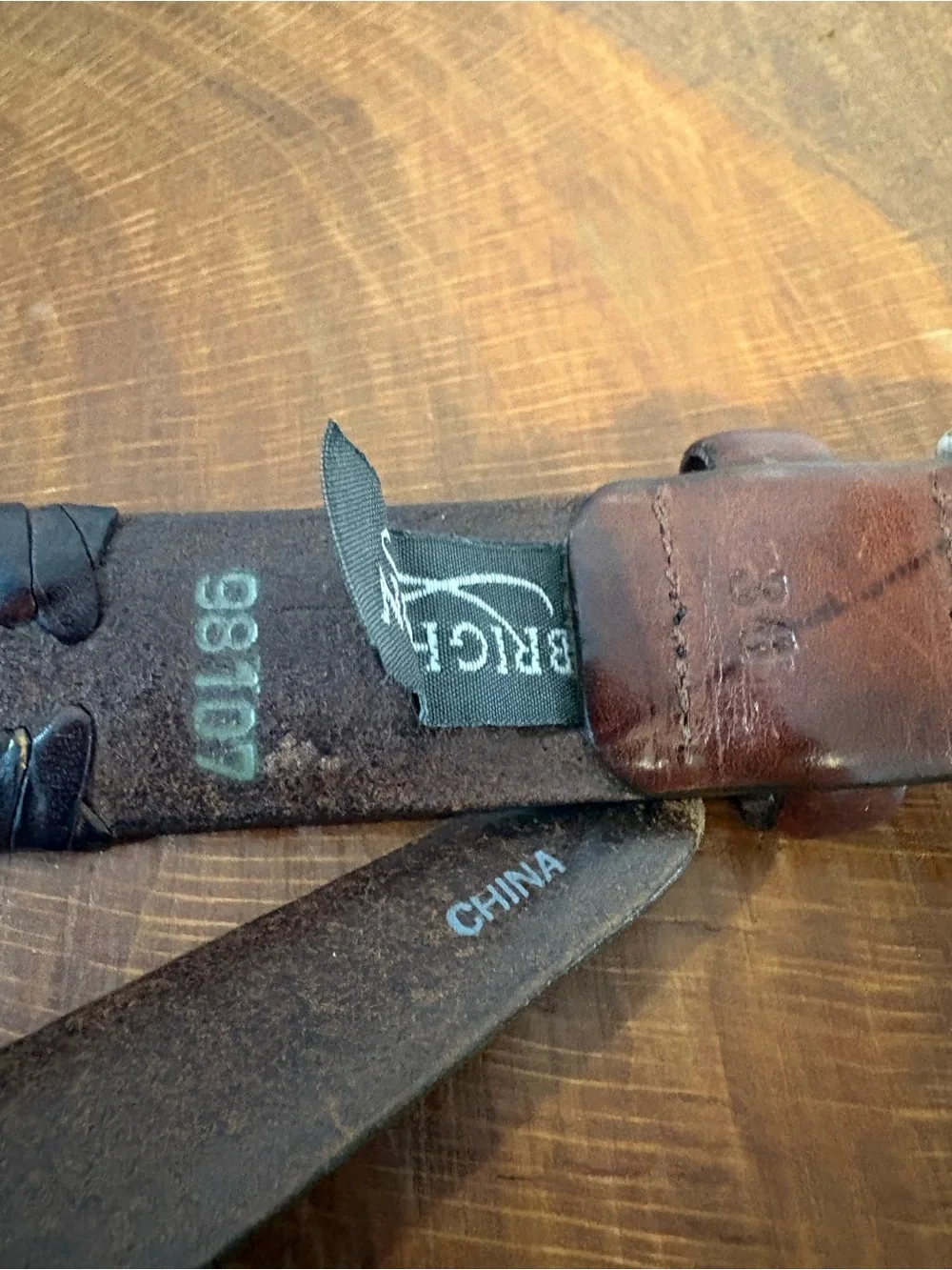 1998 Vintage Brighton Croc-Embossed Concho Belt